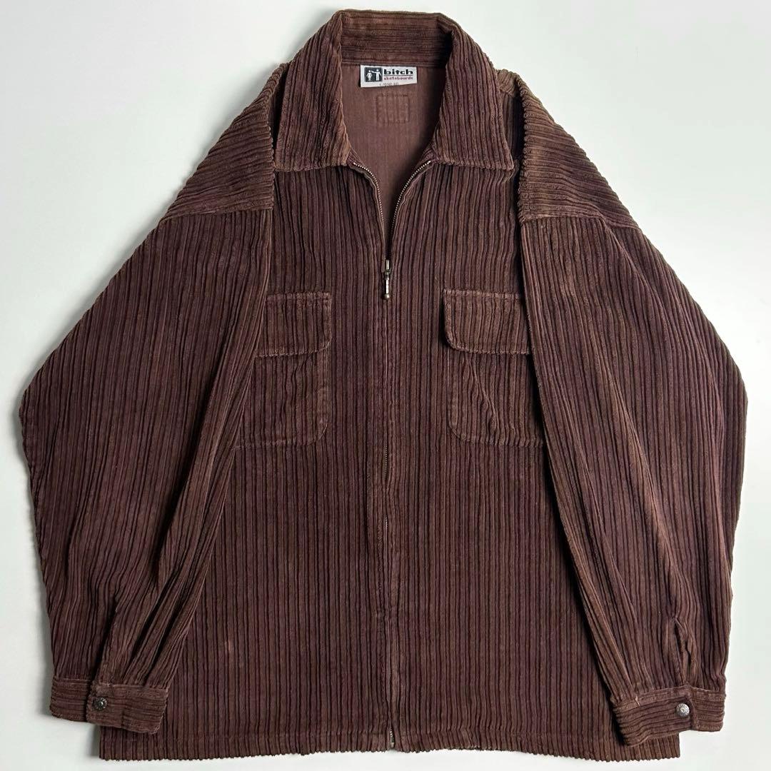 90s【希少】bitch skateboards/コーデュロイジップジャケット