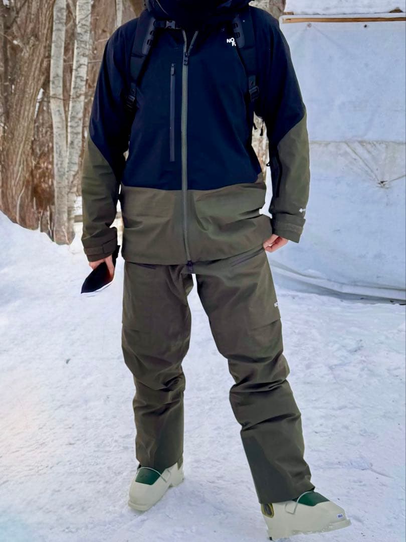 ノースフェイス パウダーガイドライト ジャケット ビブ パンツ M 上下セット