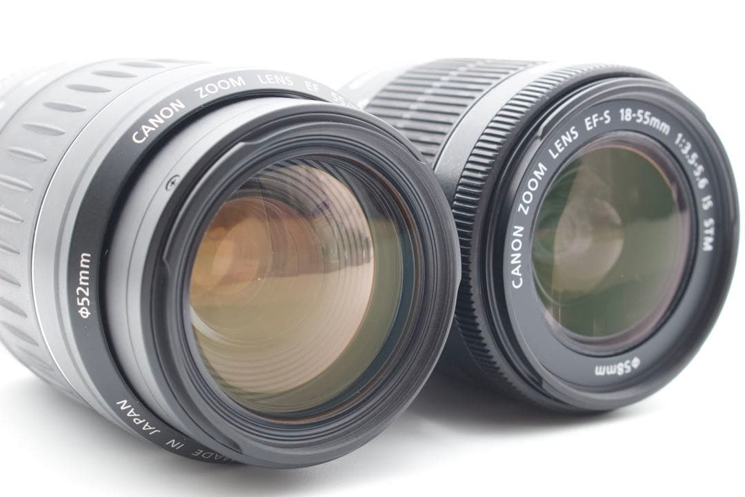 Canon EOS Kiss X8i ダブルレンズ✨箱付き✨カメラバッグ付き