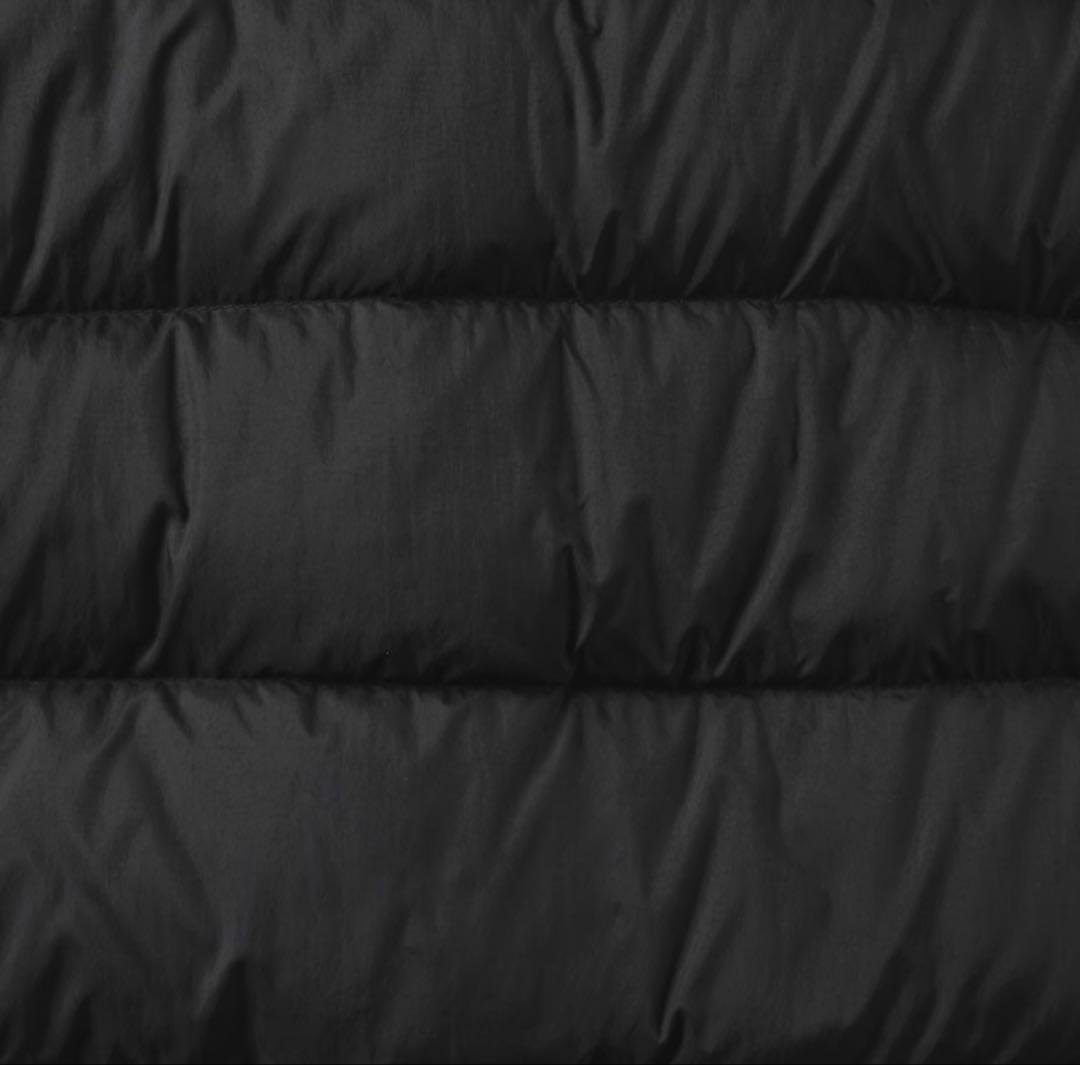 無印良品軽量ダウンポケッタブルフード付きジャケット婦人Ｍ・黒