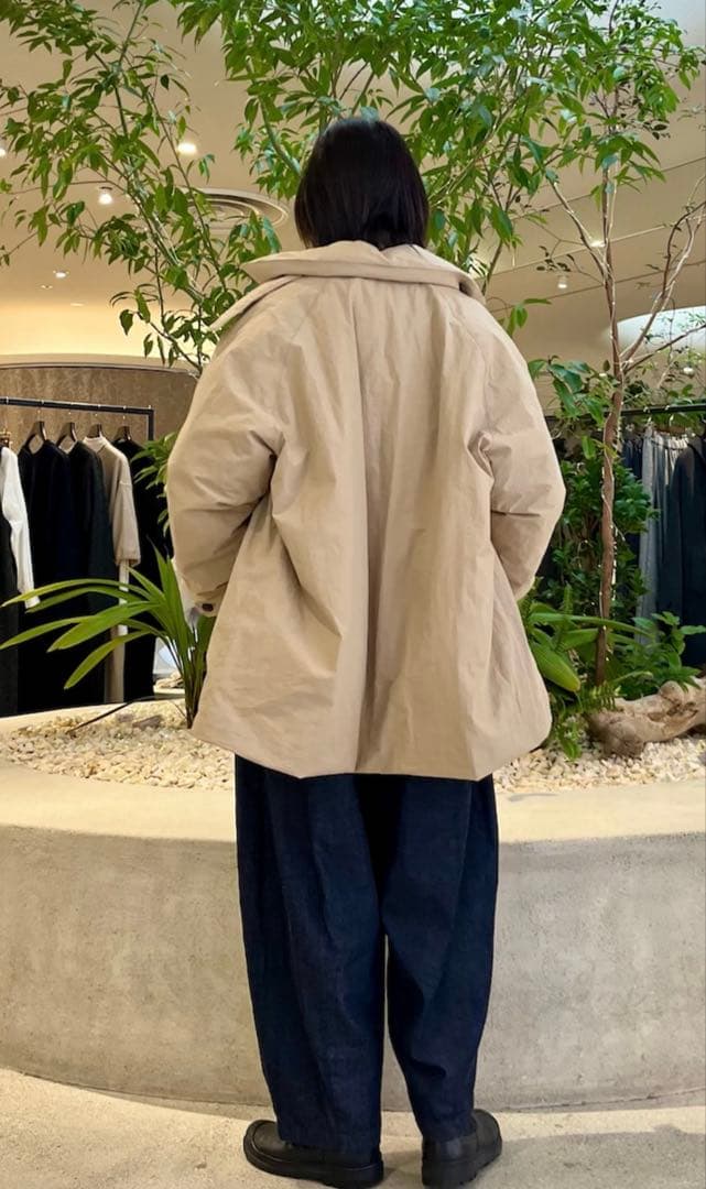 新品タグ付　かぐれ　コットンダウンジャケット　ベージュ　今季完売品　再お値下げ