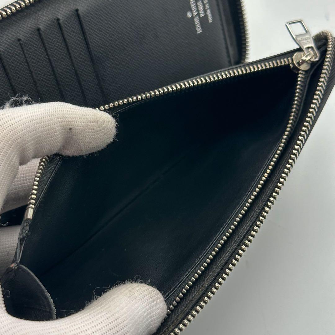 新型 ルイヴィトン ジッピーウォレット ヴェルティカル タイガ ブラック レザー