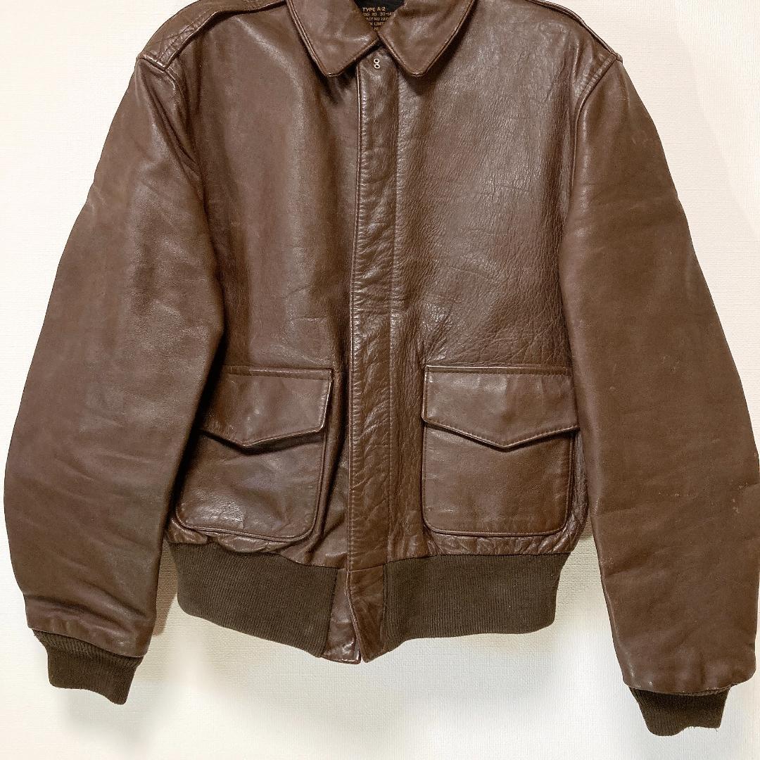 AVIREX A-2 フライトジャケット 馬革 ホースハイド ブラウン 36