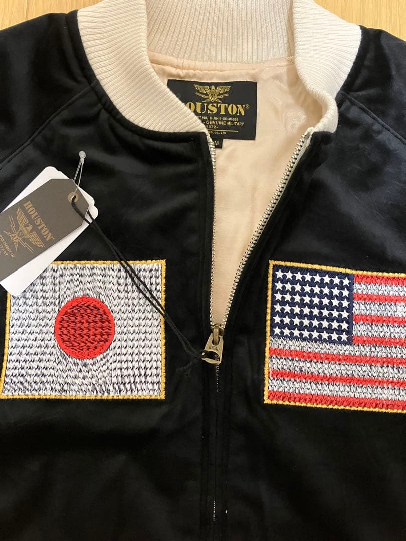 新品　スカジャン　別珍　ヒューストン　ベルベット　黒　スーベニア　ジャケット