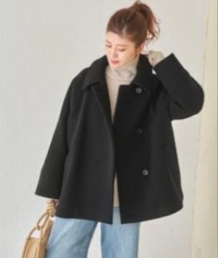 【新品】SPICK&SPAN W/Nyモッサステンカラーショートコート