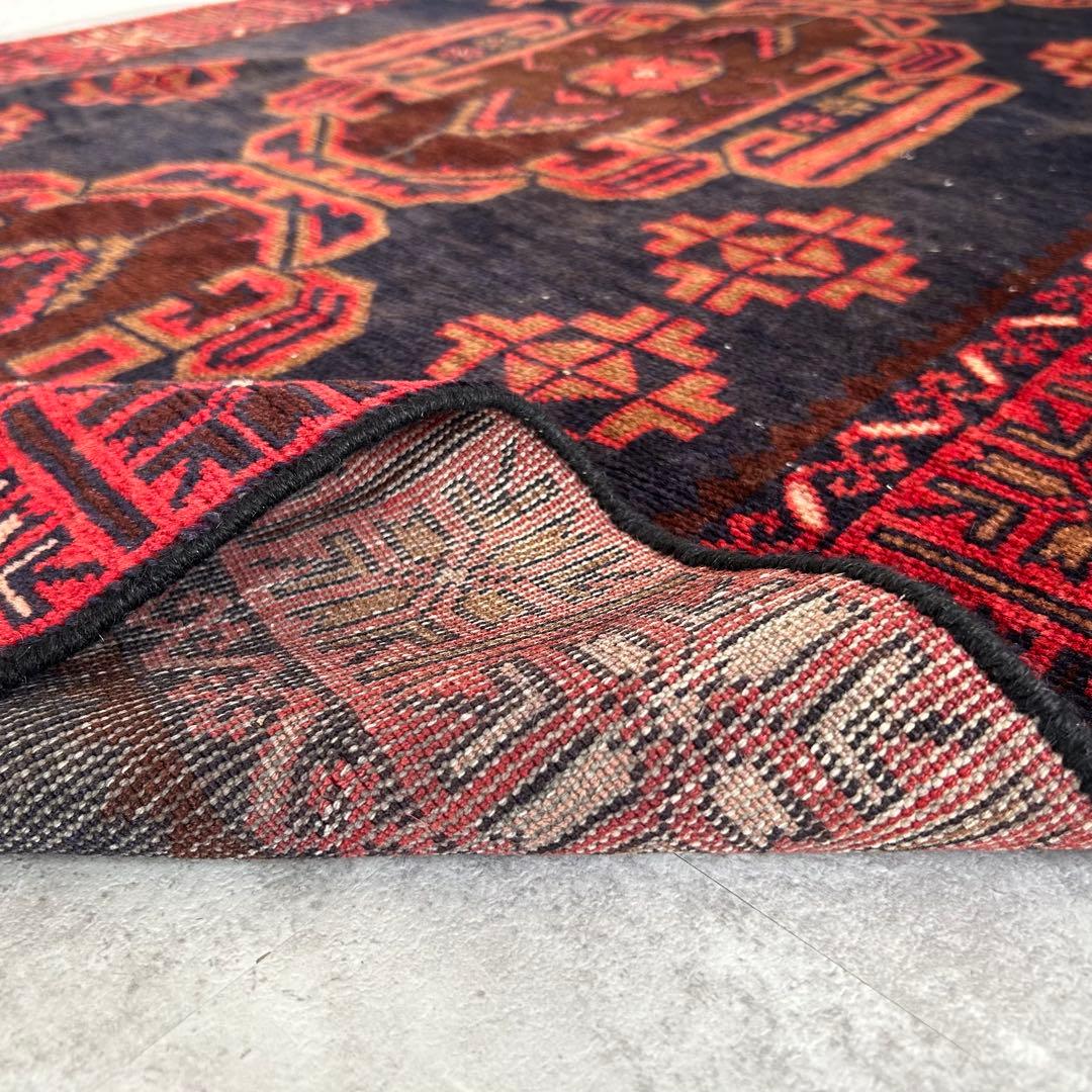 【1980's vintage】 バルーチ族 トライバルラグ