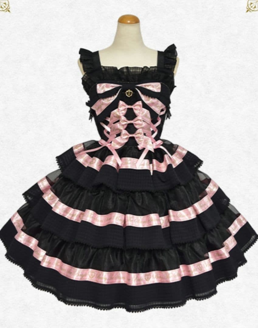 k*i様 BABY sweet best wishes JSK 黒×ピンク