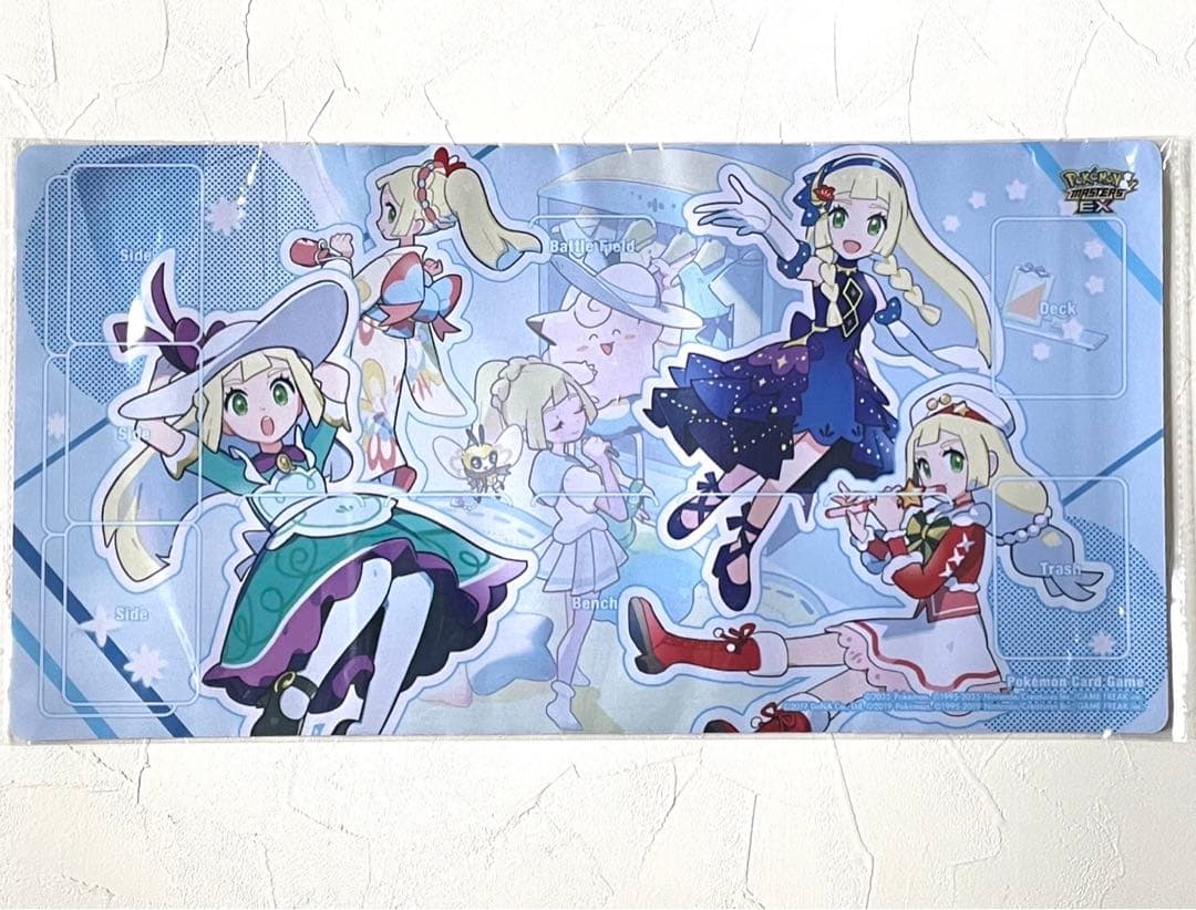 新品　ポケモンマスターズEX ラバープレイマット おしゃれを楽しむリーリエ