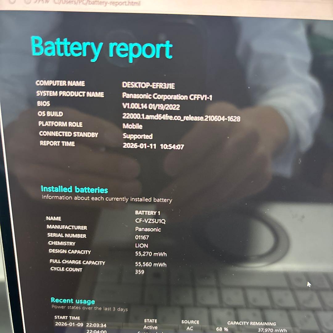 【訳あり】レッツノート CF-FV1 Windows11/11世代i5/16GB