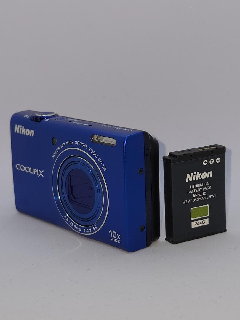 【美品】【スマホ転送OK】ニコン NIKON COOLPIX S6200 ブルー