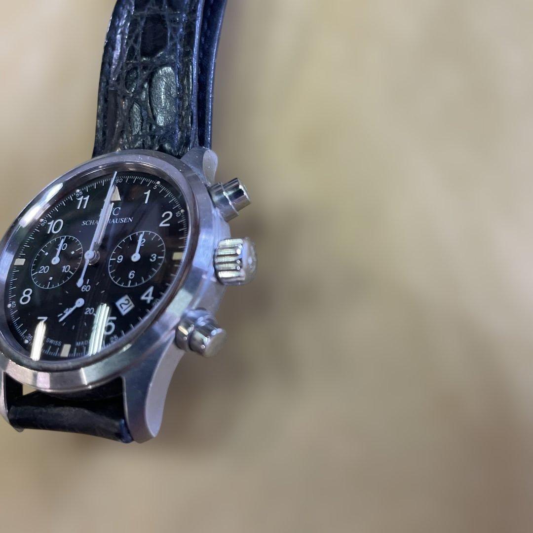 IWC クロノグラフ ブラック文字盤