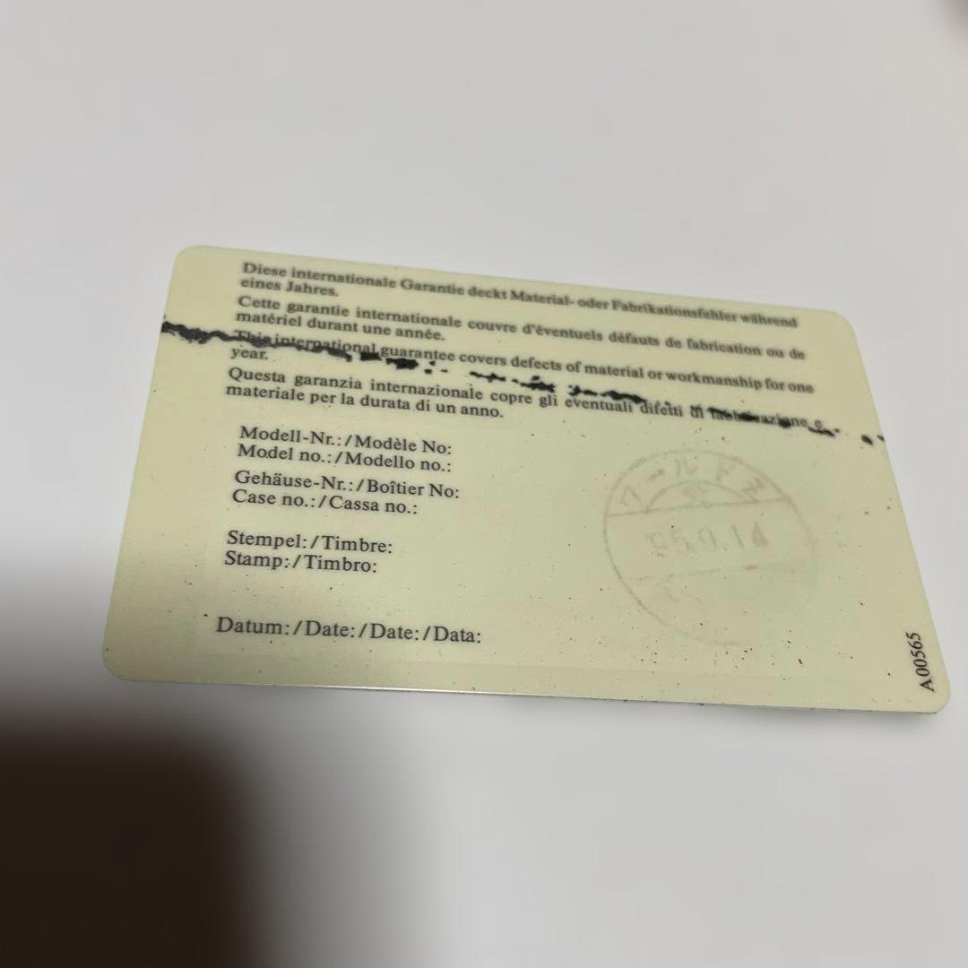 IWC クロノグラフ ブラック文字盤