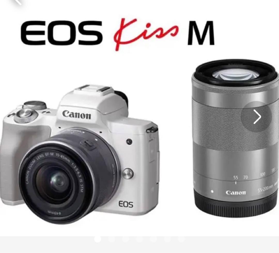 Canon EOS Kiss M ホワイト レンズ付き