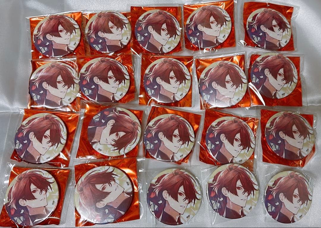 朱砂 夏の市 缶バッジ