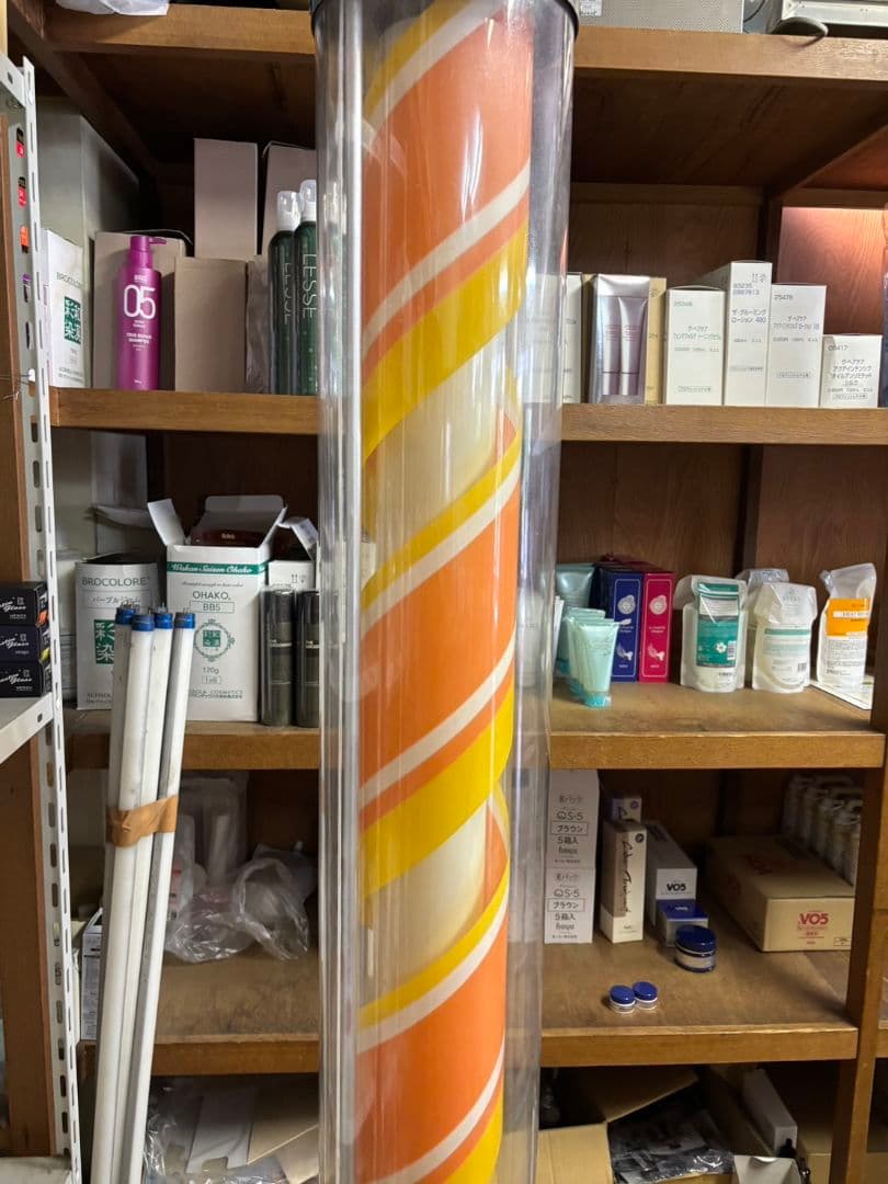 理容室美容室　サインポール　引き取り限定です　ご注意下さい　鹿児島県鹿児島市