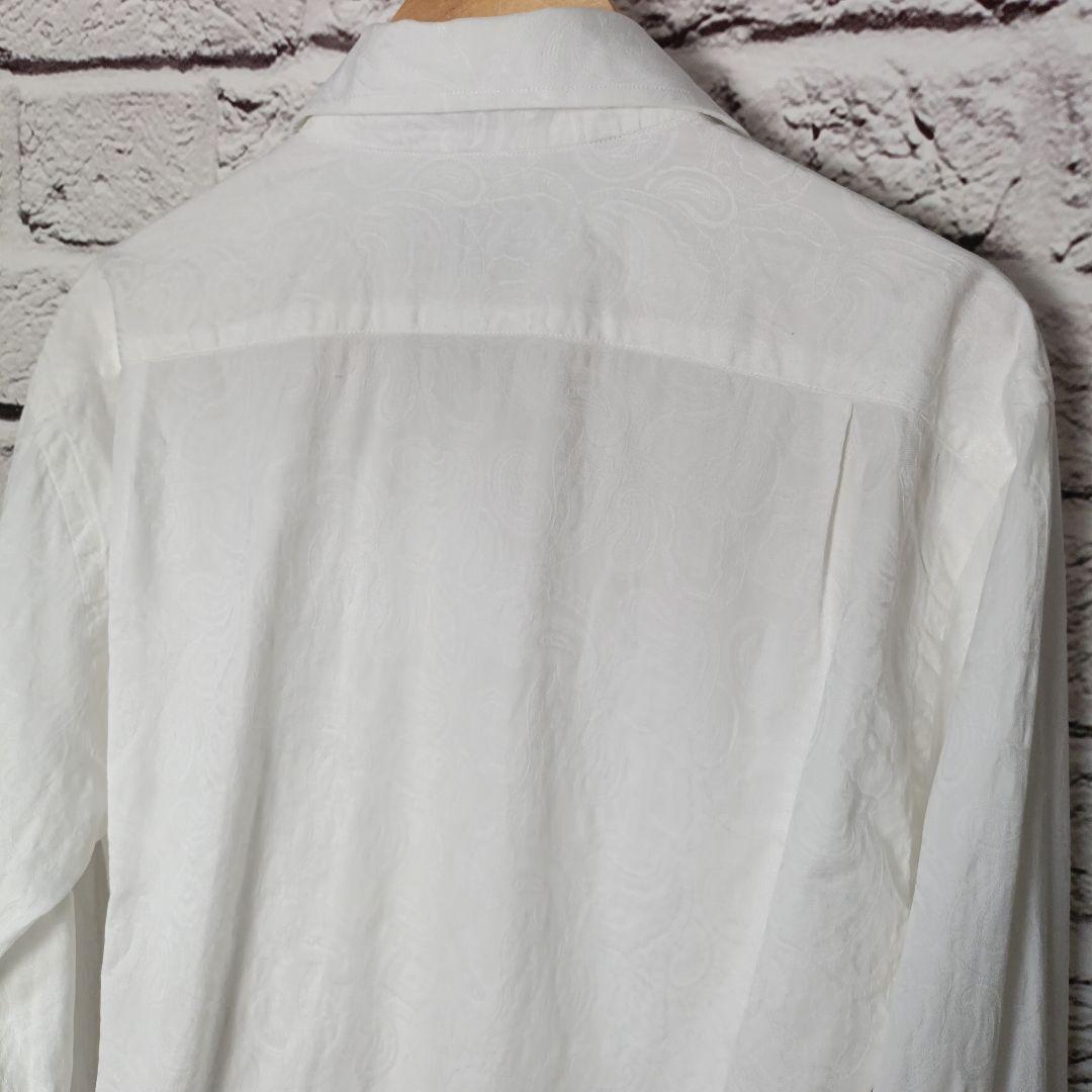 美品・希少■ETRO 総柄 ダブルカフス ロングスリーブシャツ ペイズリー柄