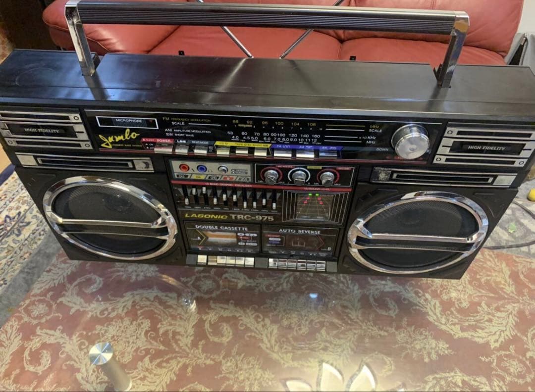 希少LASONIC ラソニックTRC-975 ビッグダブルカセット 中古動作品