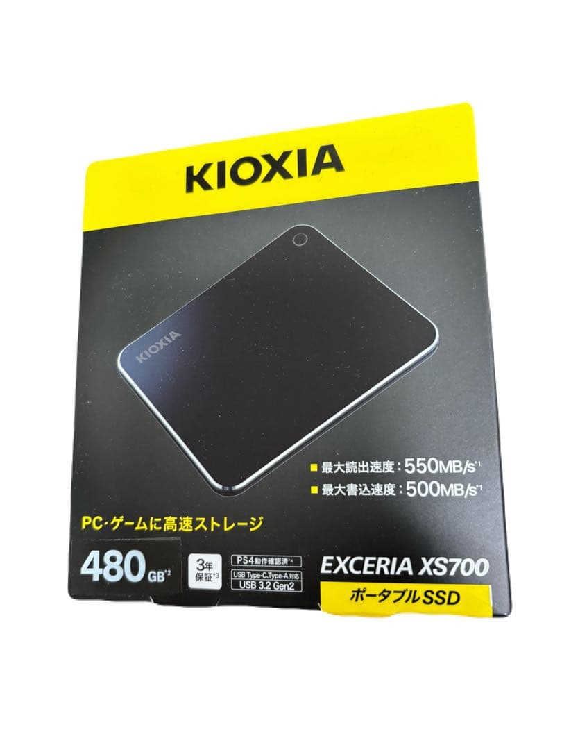 KIOXIA EXCERIA XS700 ポータブルSSD 480GB