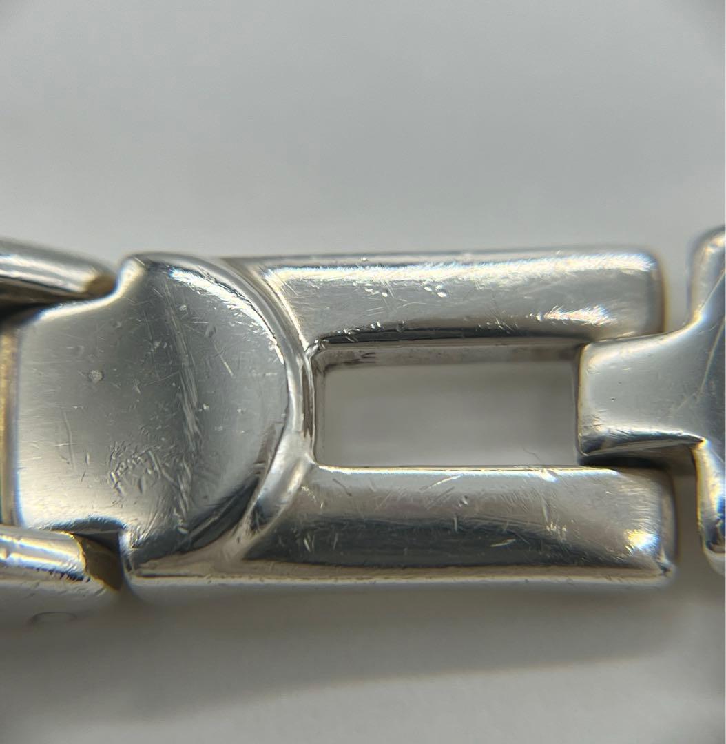 グッチ GUCCI オープンスクエアリンクブレスレット SV925 ヴィンテージ