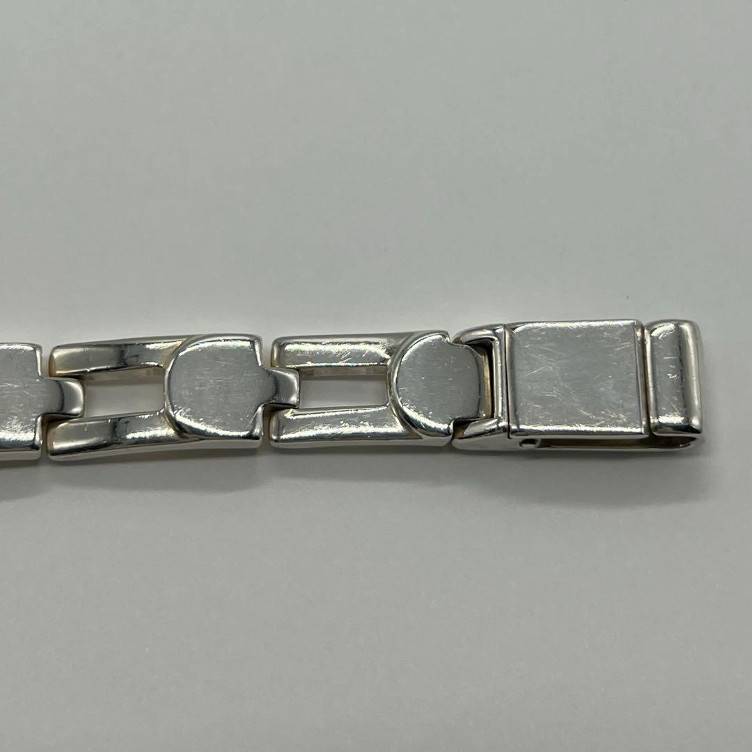 グッチ GUCCI オープンスクエアリンクブレスレット SV925 ヴィンテージ