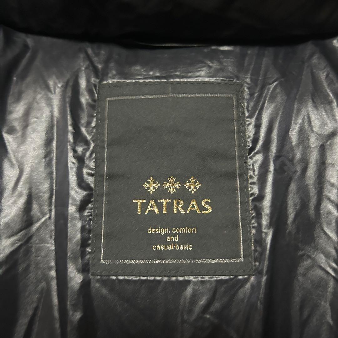 【】TATRAS タトラス ロングダウンジャケット ナイロン ラクーンファー