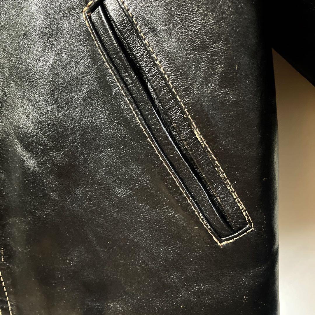 【1/4までの限定価格】フラットヘッド／ホースハイドシングルライダースジャケット