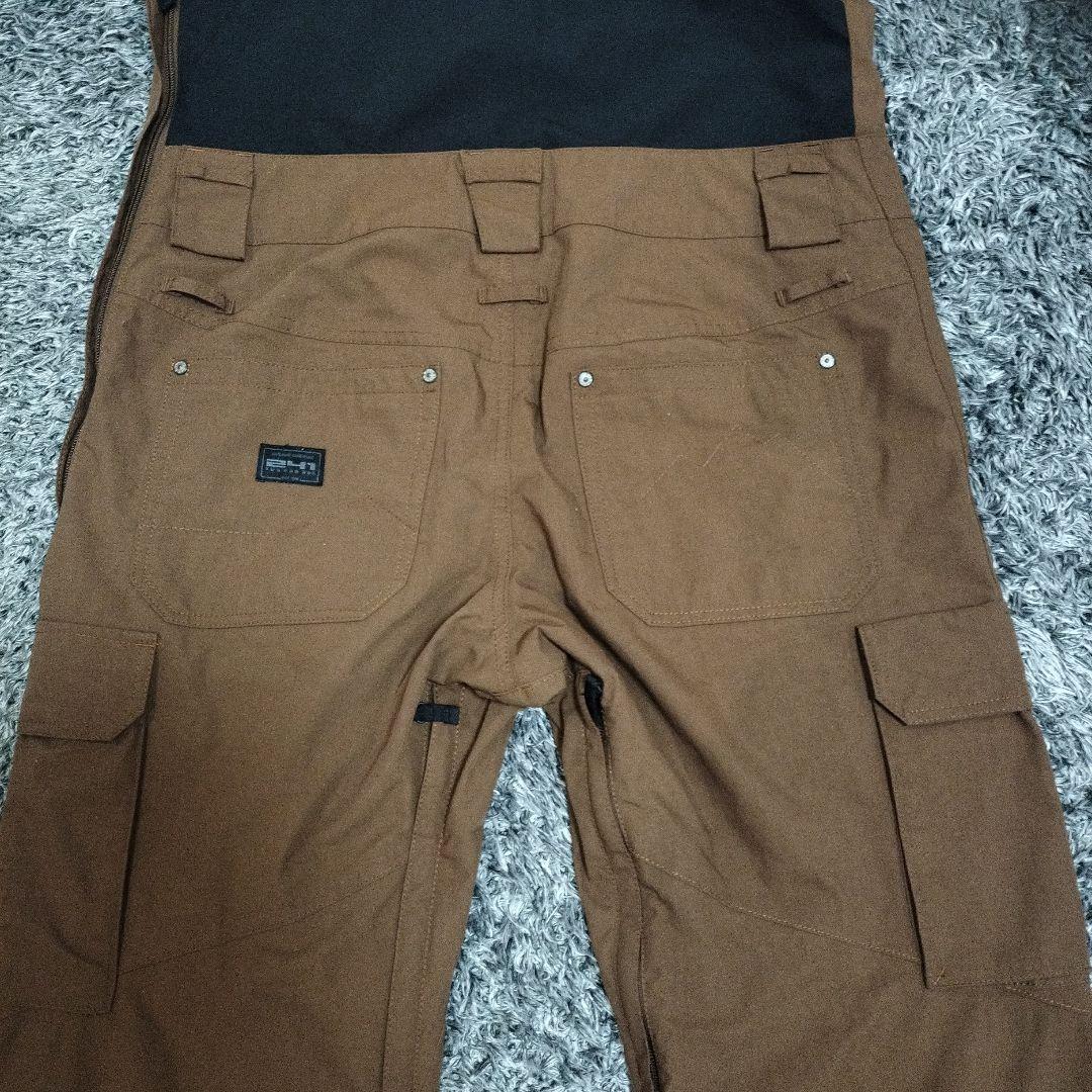 【美品】TWO FOR ONE ビブパンツLサイズ ブラウン