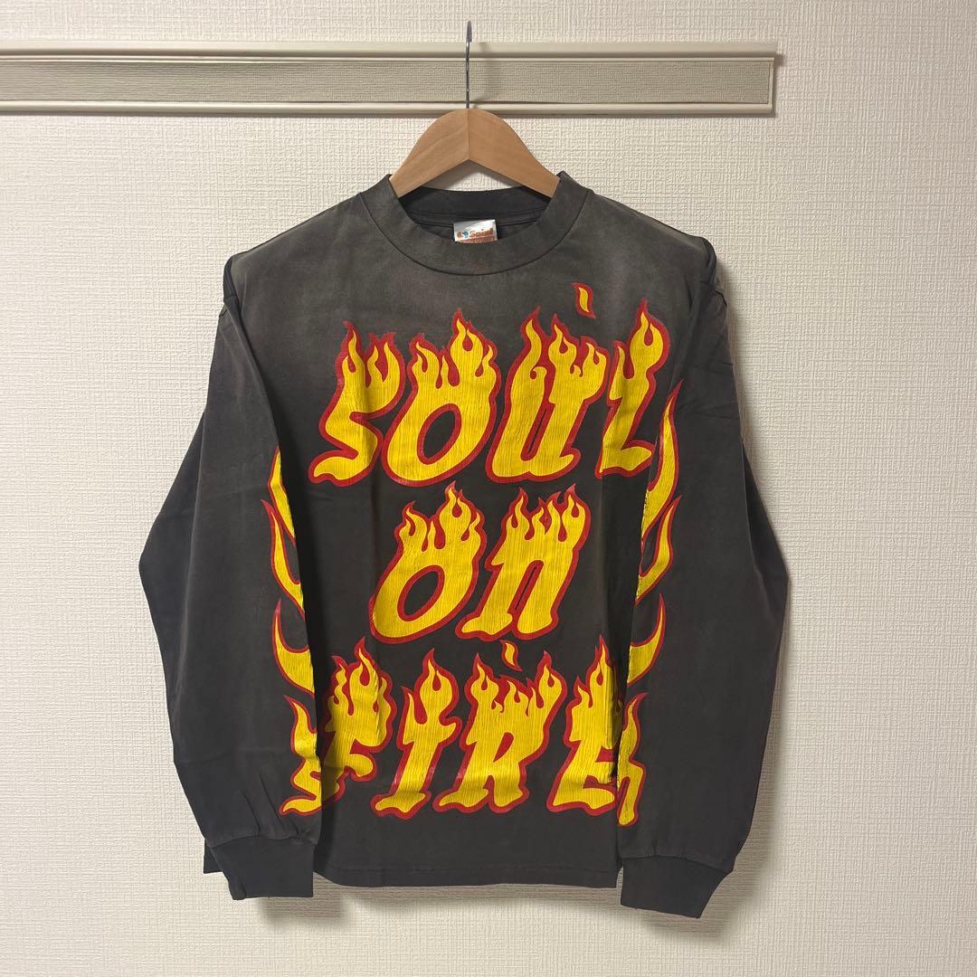 【極美品】 SAINT MICHAEL SOUL ON FIRE ロングTシャツ