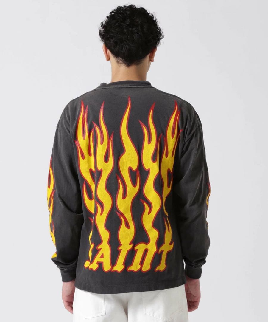 【極美品】 SAINT MICHAEL SOUL ON FIRE ロングTシャツ