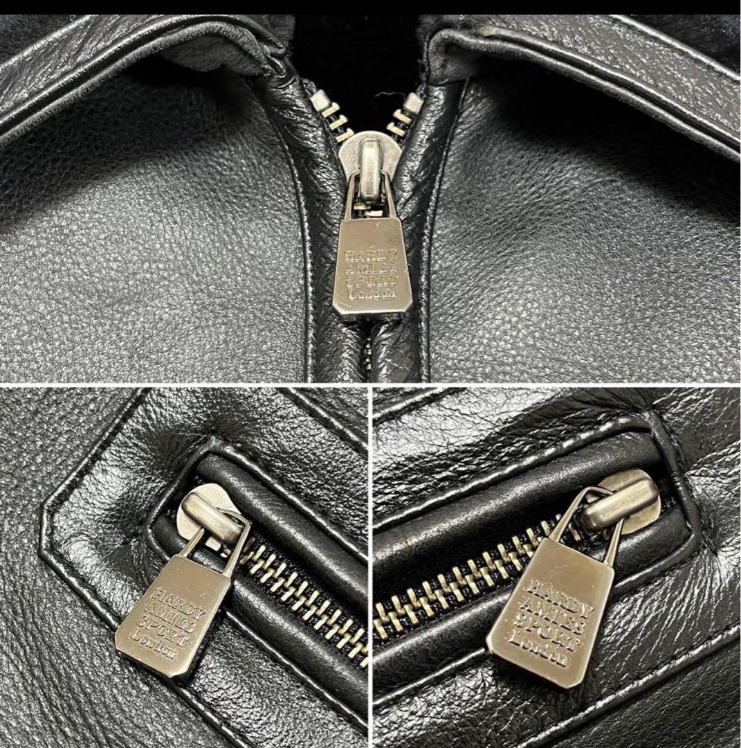 ☆ハーディエイミス 90s 裏ボア レザージャケット L