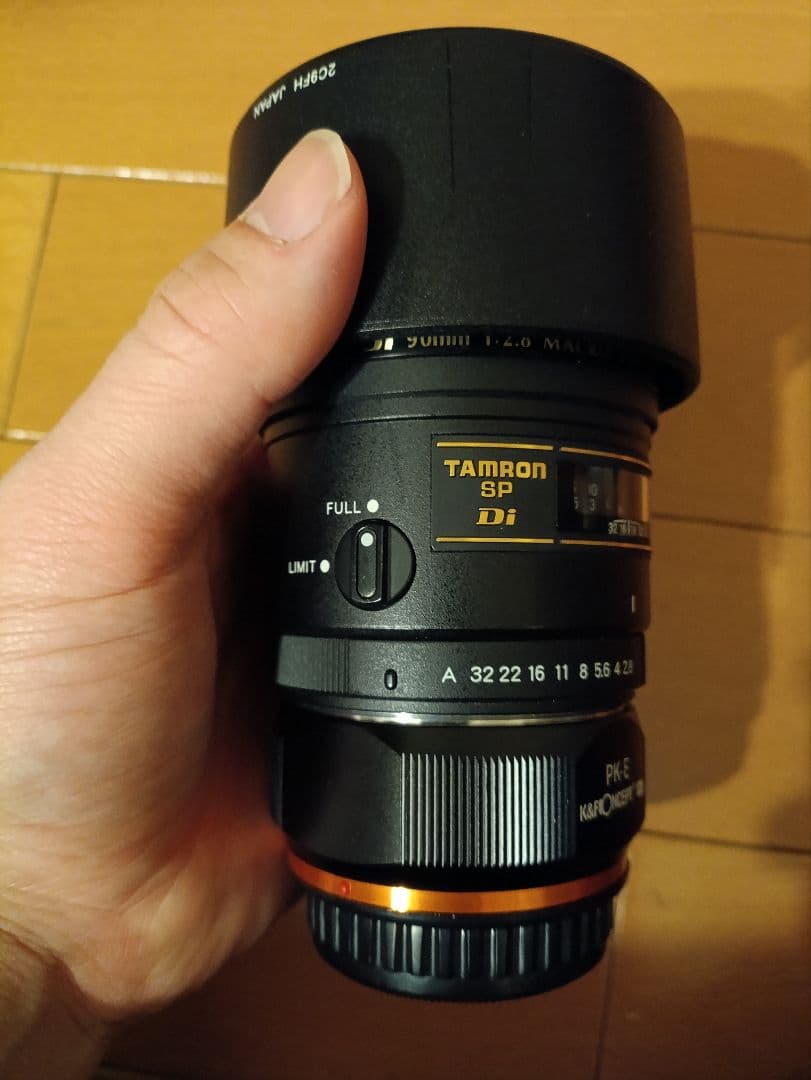 TAMRON90mm F2.8 MACRO Kマウント（Eマウントアダプター付）