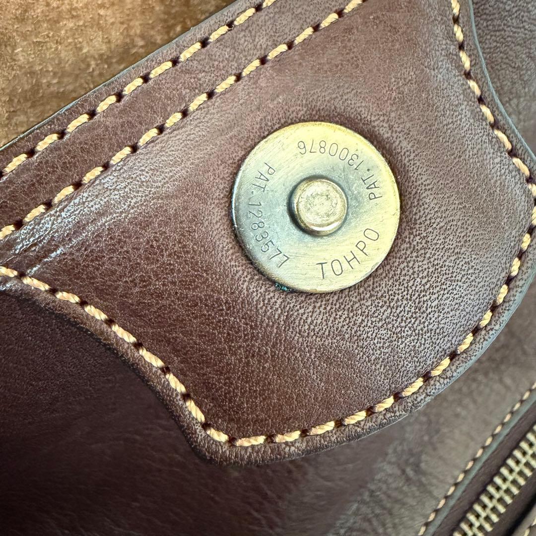 【希少】土屋鞄製造所 本革 レザートートバッグ A4収納可 ダークブラウン