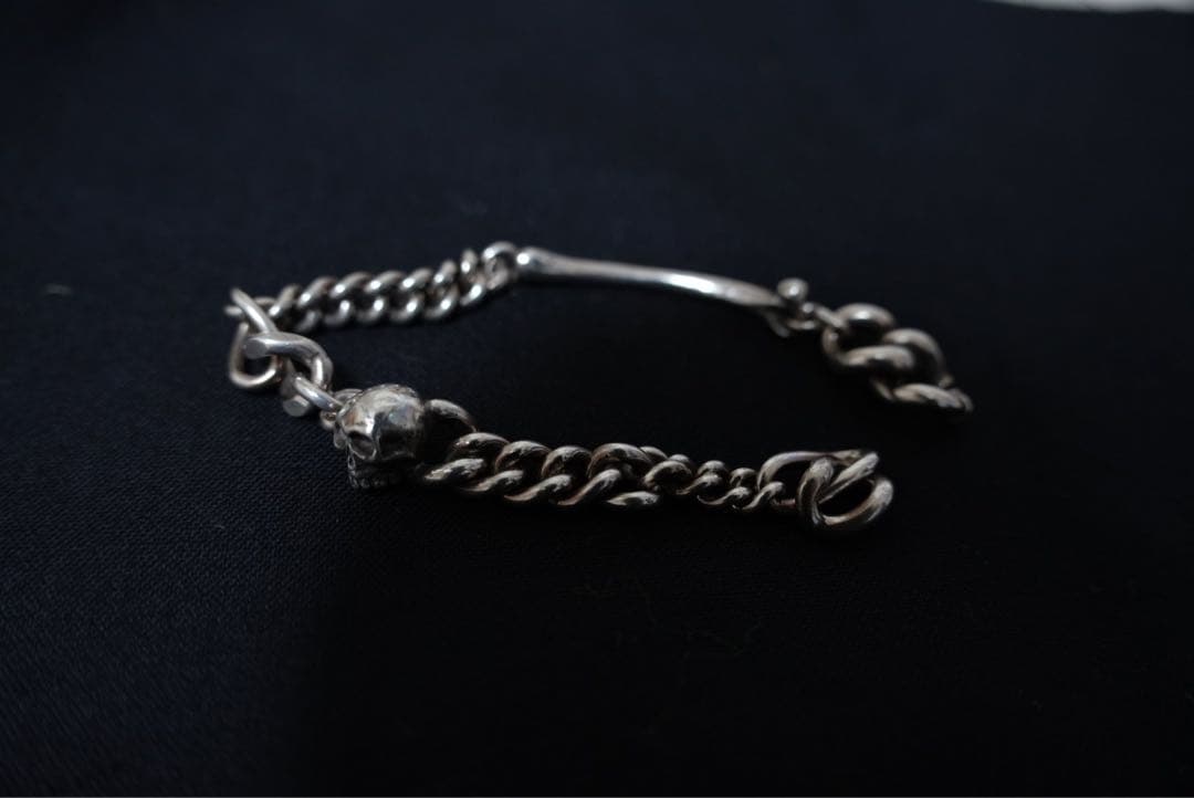 アクセサリー werkstatt munchen bracelet fine skull