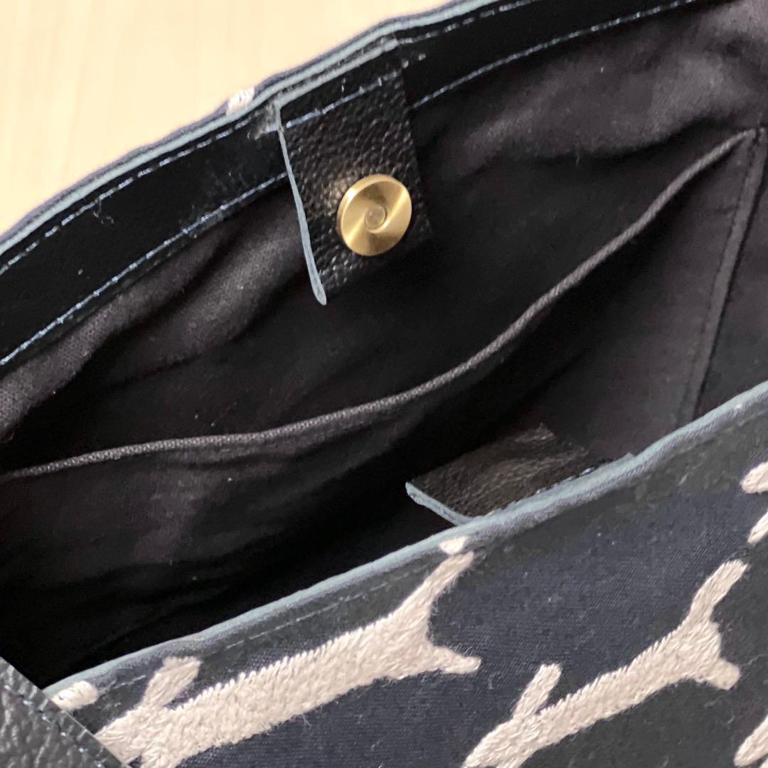 ミナペルホネンと本革のワンハンドルバッグ　MB510-163