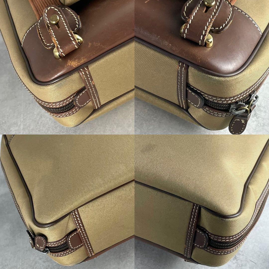 ハンティングワールド　バック　キャンバス　レザー　ロゴ　2way ショルダー