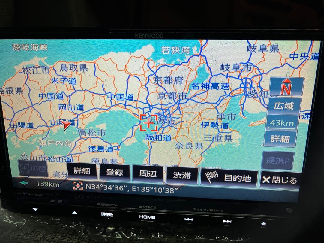 KENWOOD MDV-M705 地図データ2020年版