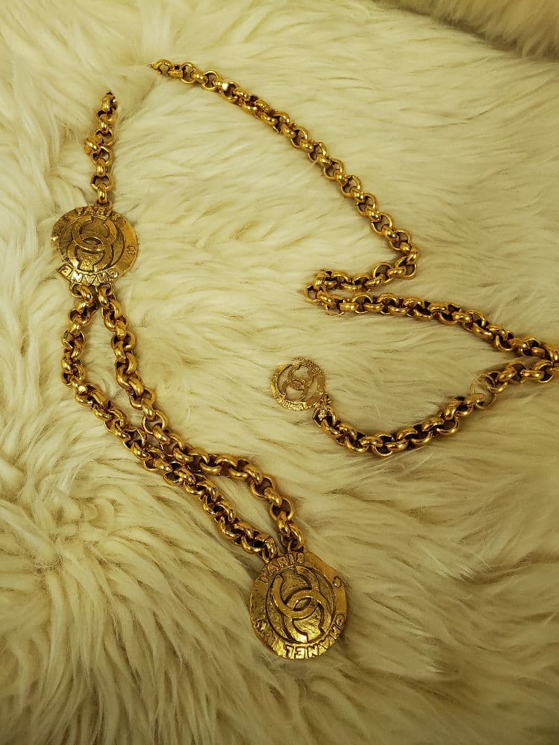 CHANEL シャネル　ゴールドチェーン CCロゴ ベルト