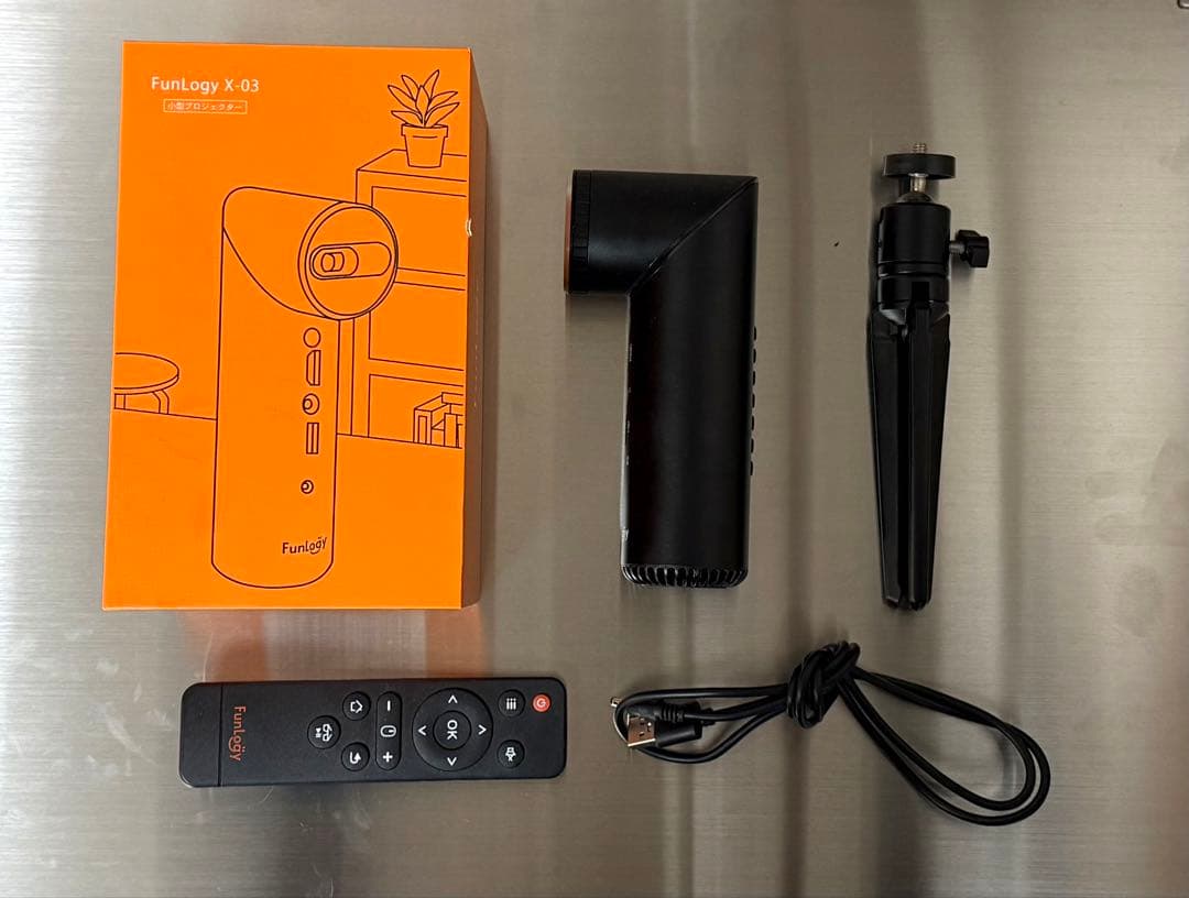 Funlogy X-03 小型プロジェクター＆スタンド