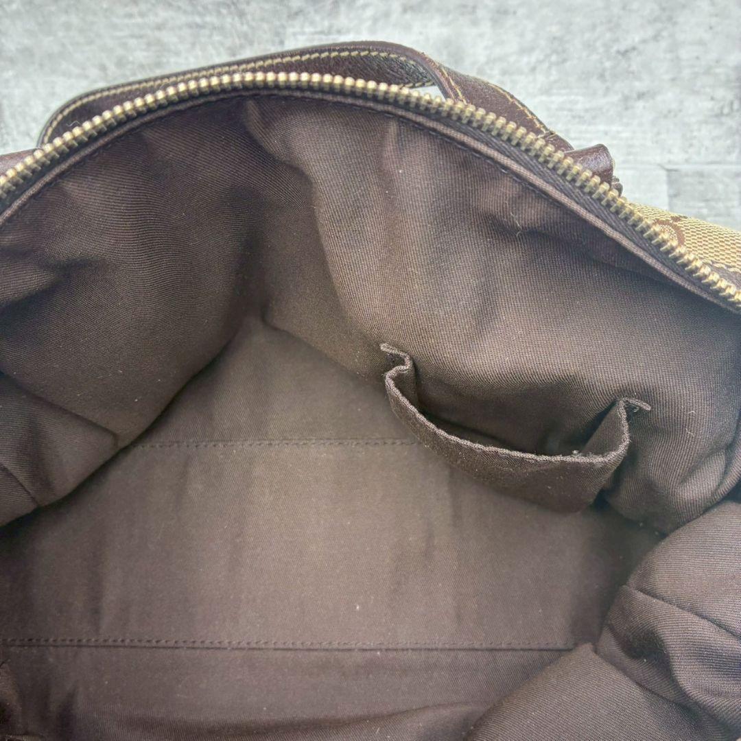 美品✨ グッチ GG キャンバス ミニボストン バッグ 肩掛け ハンドバッグ