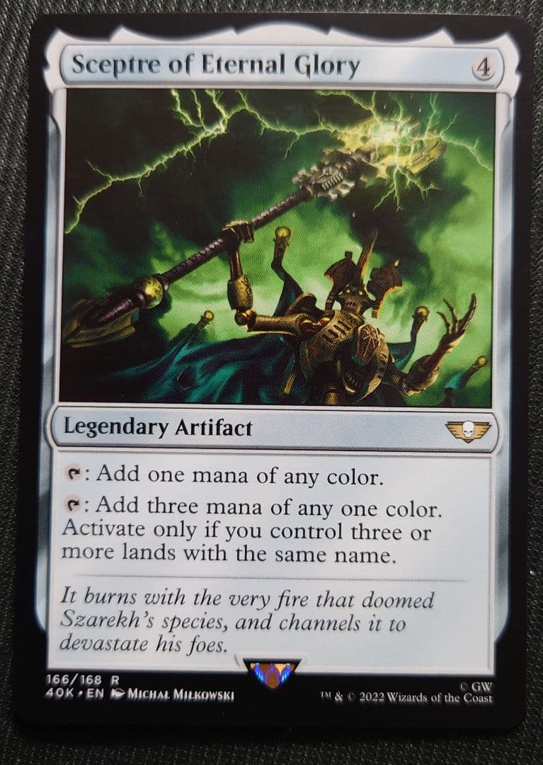 mtg 稀少個体 超高騰中 久遠なる栄光の笏 英語版 40k