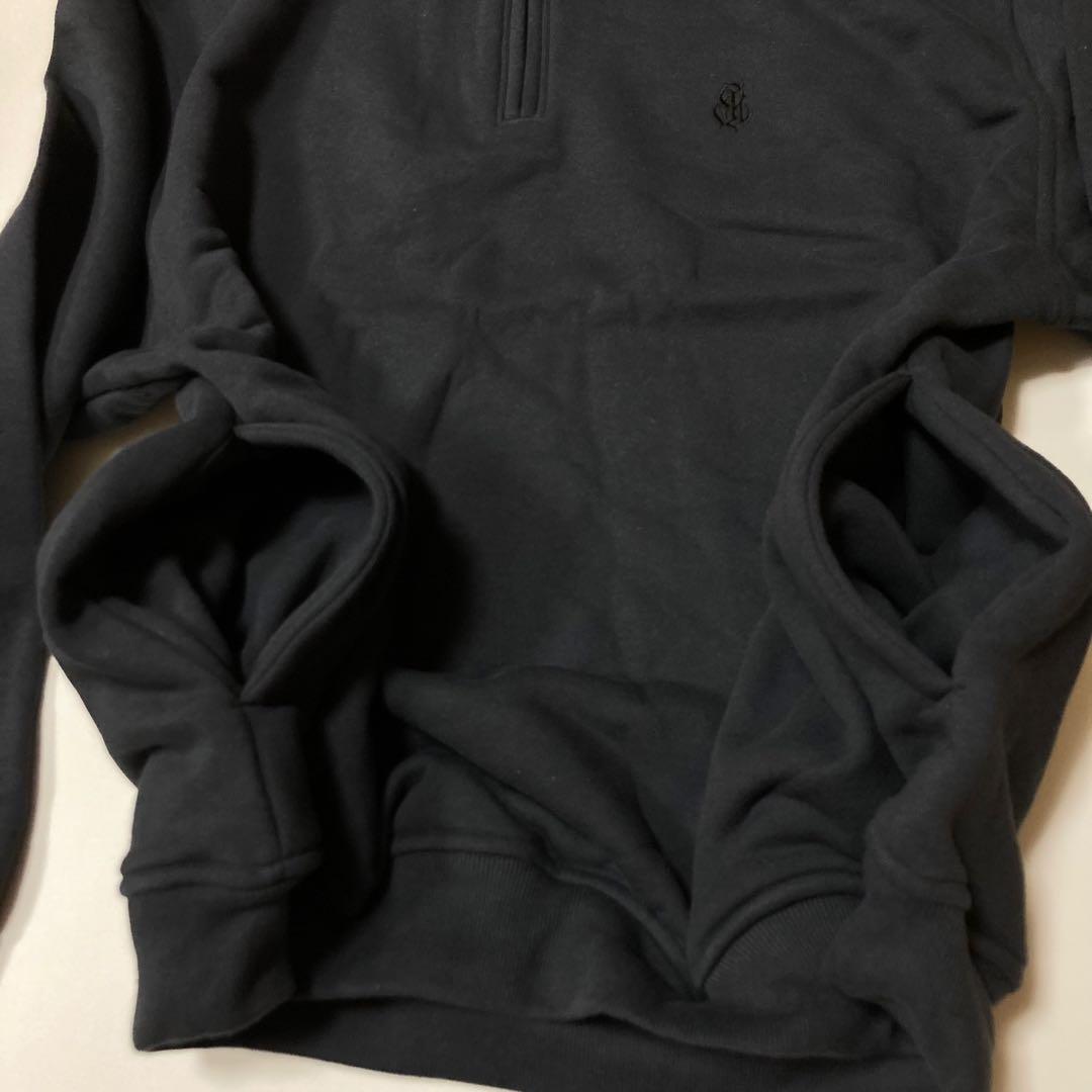 新品 CALEE 23AW ハーフジップスウェット L Charcoal