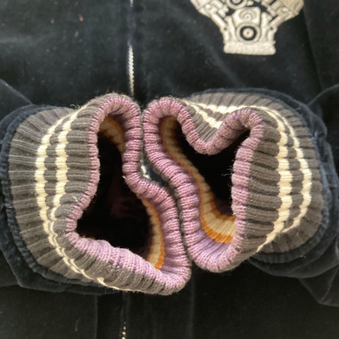 希少　ヒステリックグラマー　スカジャン　ベロア　リバーシブル　レーシング　紫　黒