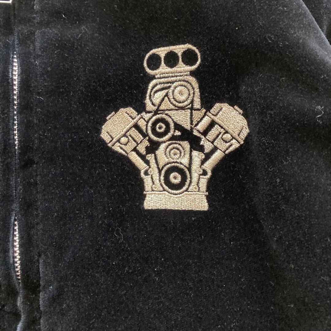 希少　ヒステリックグラマー　スカジャン　ベロア　リバーシブル　レーシング　紫　黒