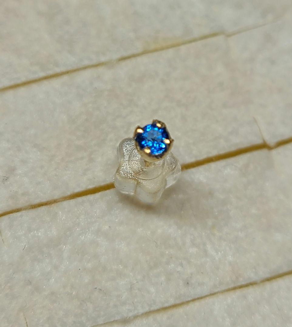 美しいネオンブルーの共演★バターリャパライバトルマリンアウイナイトピアス18金★