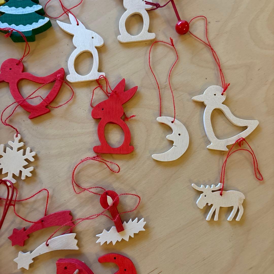 木のクリスマスオーナメント ドイツ製 レロ社