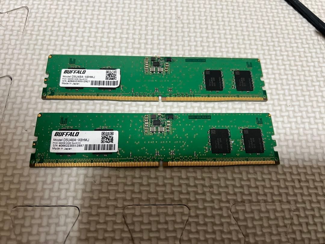 BUFFALO DDR5 4800MHz 16GB メモリー