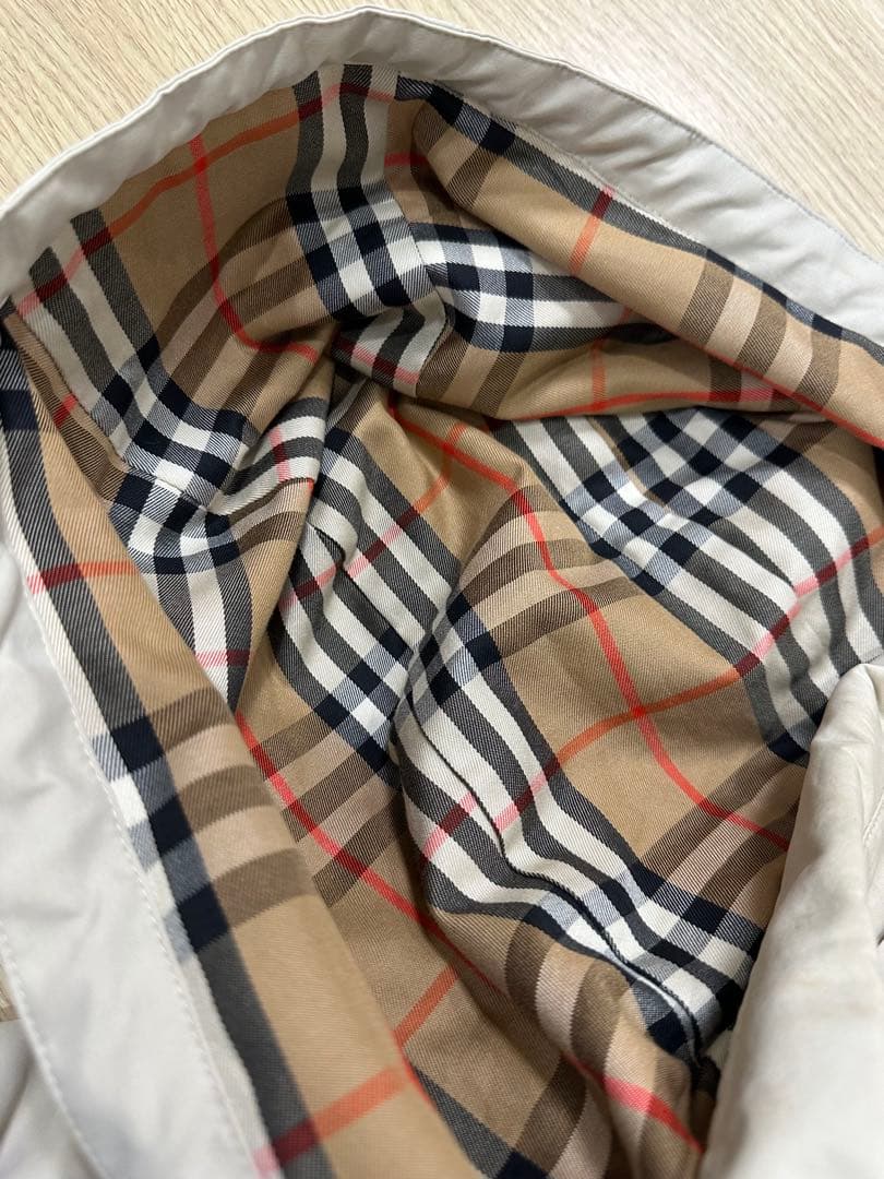 Burberry フード付きモッズコート ベージュ