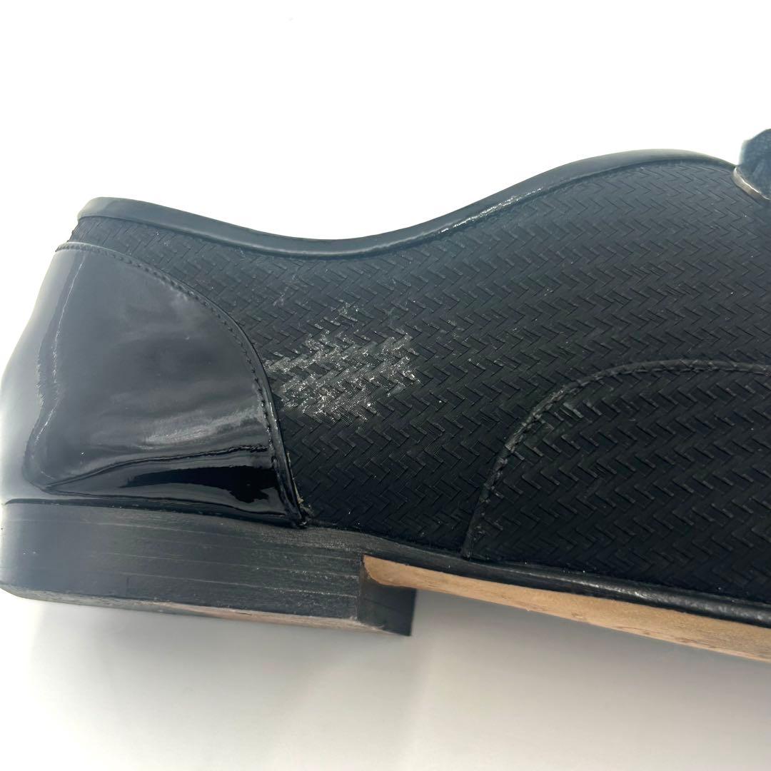 CHANEL シャネル シューズ ファブリック レースアップ 22.5cm