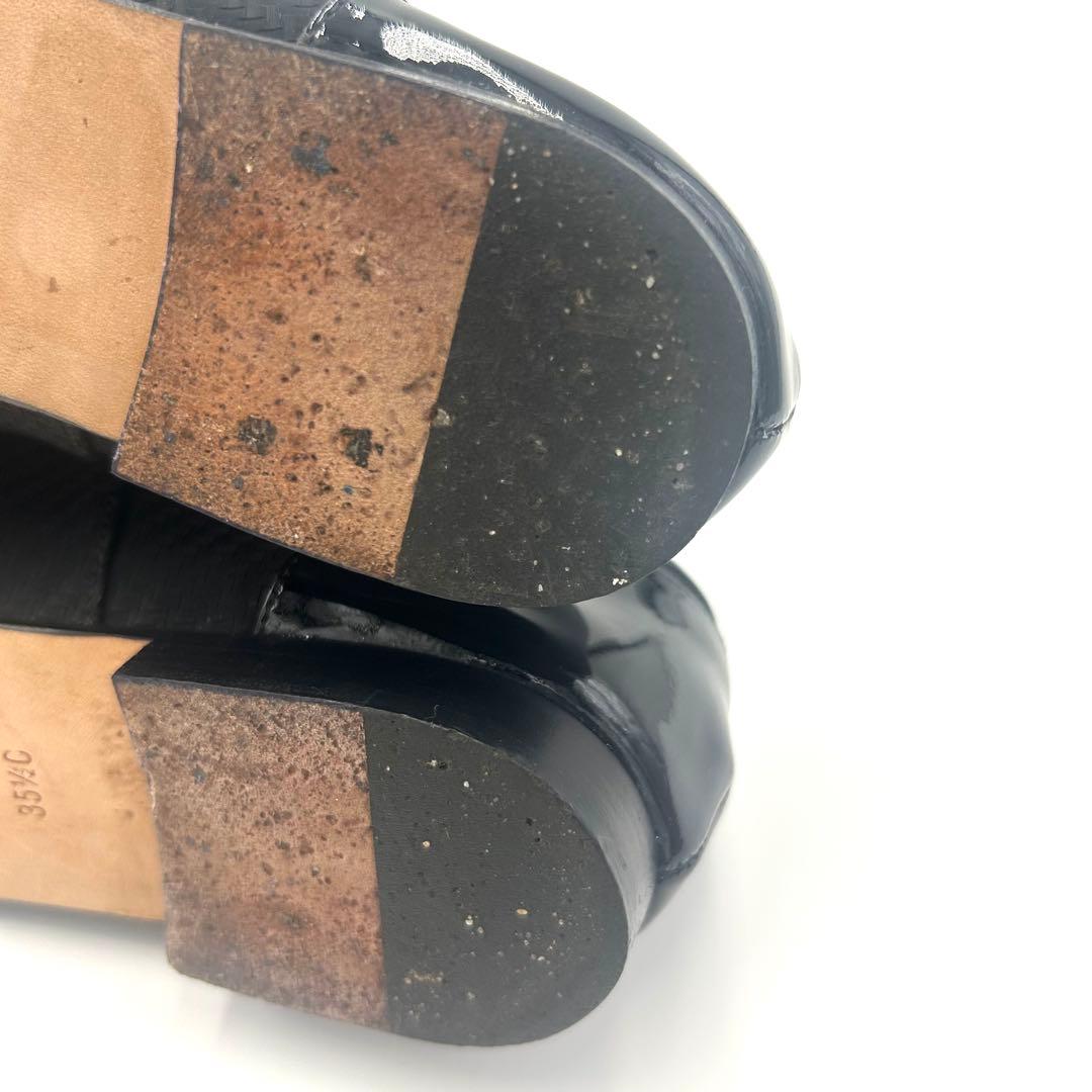 CHANEL シャネル シューズ ファブリック レースアップ 22.5cm