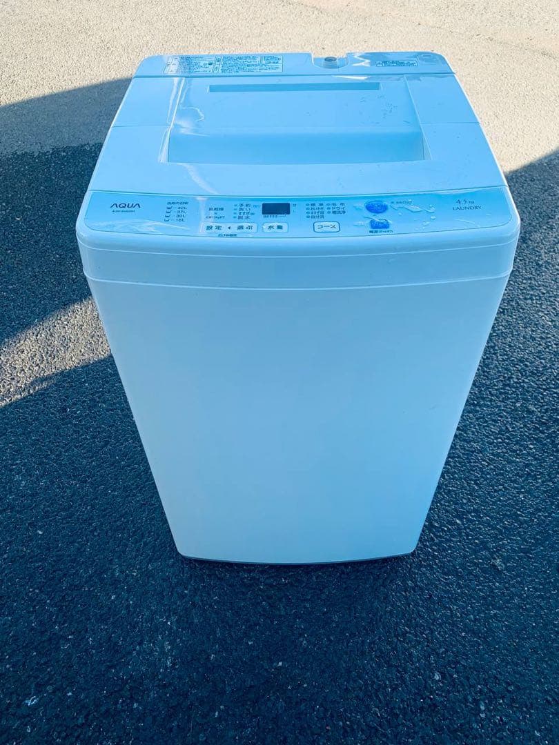 送料設置無料　AQUA 電気洗濯機　AQW-S5MBK